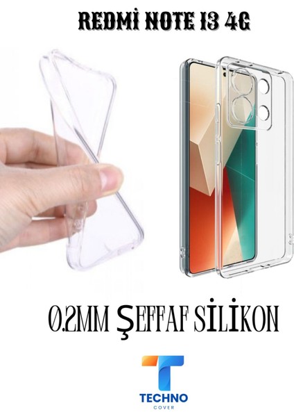 Redmi Note 13 4g 6d Tam Kaplayan Ekran Koruyucu ve Şeffaf Kılıf 2li Avantajlı Paket