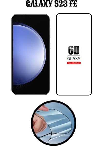 Samsung S23 Fe 6d Tam Kaplayan Ekran Koruyucu ve Şeffaf Kılıf 2li Avantajlı Paket indirimleri