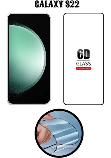 Samsung S22 6d Tam Kaplayan Ekran Koruyucu ve Şeffaf Kılıf 2li Avantajlı Paket fiyatları