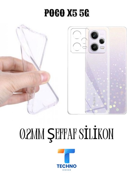 Poco X5 5g 6d Tam Kaplayan Ekran Koruyucu ve Şeffaf Kılıf 2li Avantajlı Paket