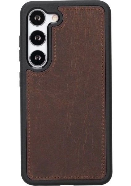 Samsung Galaxy S23 Uyumlu Deri Cüzdanlı Kılıf G2 Kahve modelleri