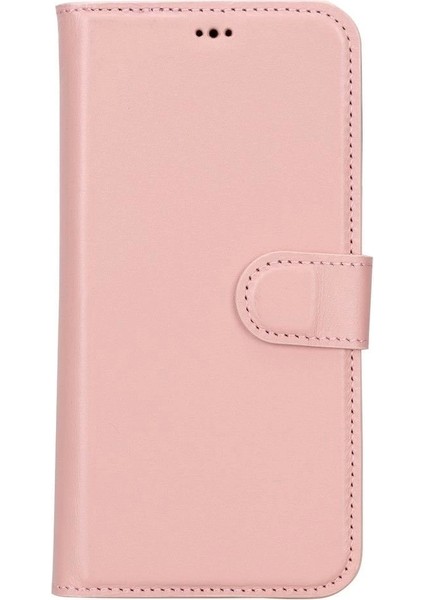 Apple iPhone 15 Pro Max Uyumlu Deri Cüzdanlı Kılıf Mwwn Nu2 Pembe fırsatları