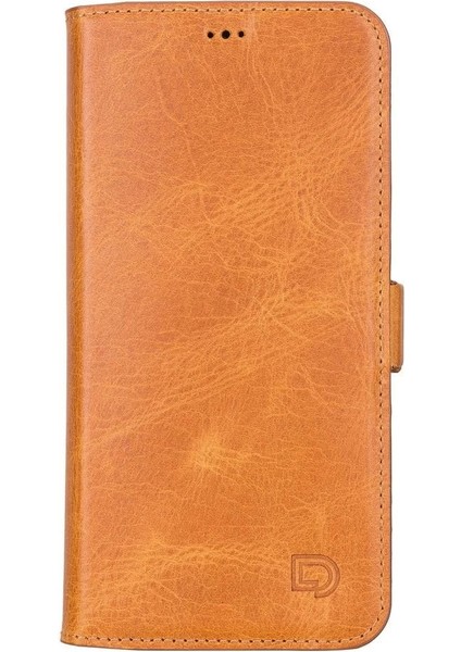 Apple iPhone 13 Pro Max Uyumlu Deri Cüzdanlı Kılıf Karamel fiyatları