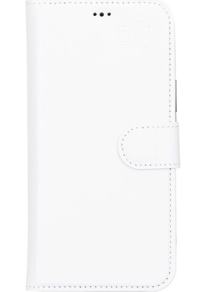 Apple iPhone 13 Pro Max Uyumlu Deri Cüzdanlı Kılıf F3 Beyaz fırsatları