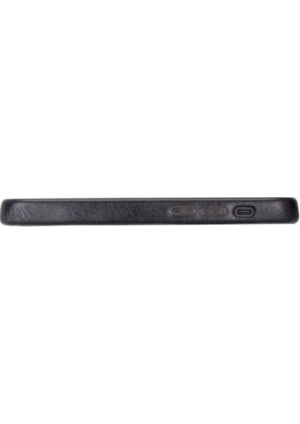 Apple iPhone 12 Mini Uyumlu Deri Arka Kapak Rock Rst1 Siyah fırsatları