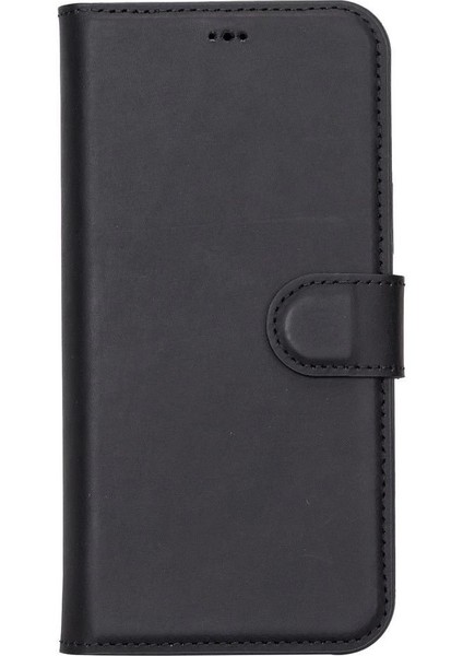 Apple iPhone 13 Pro Uyumlu Deri Cüzdanlı Kılıf Liluri G1 Siyah modelleri