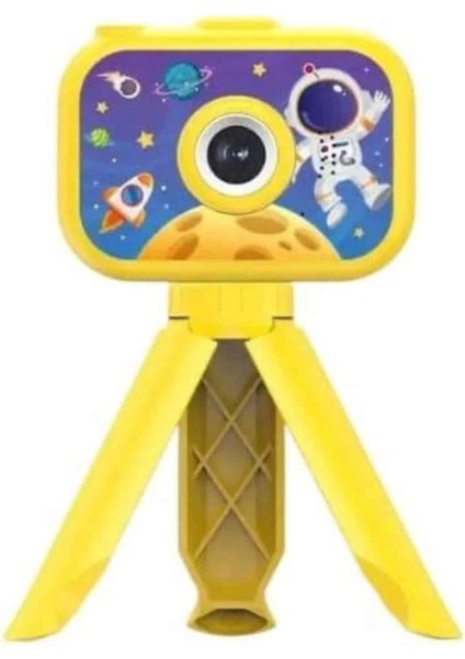 Çocuklara Özel Ayaklı Mini Fotoğraf Makinesi Dijital LCD Ekran