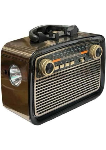 Eskitme Nostalji Tasarımlı Bluetoothlu Nostalji Radyo Ahşap Nostaljik Görünümlü