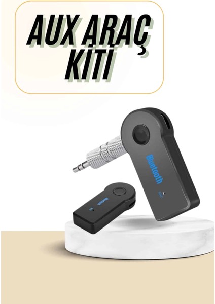 Bluetooth Araç Kiti Aux Çıkışlı Telefon Müzik Alıcı Tüm Cihazlara Uyumlu