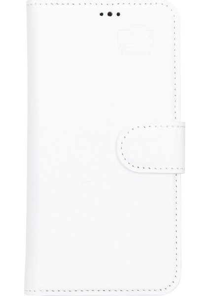 Apple iPhone 13 Uyumlu Deri Cüzdanlı Kılıf F3 Beyaz fırsatları