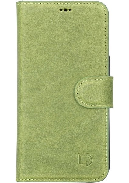 Apple iPhone 13 Uyumlu Deri Cüzdanlı Kılıf Antik Yeşil fiyatları