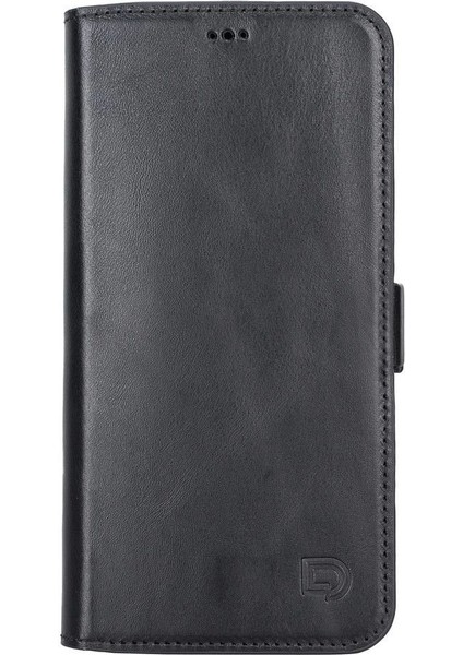 Apple iPhone 13 Pro Max Uyumlu Deri Cüzdanlı Kılıf Siyah fırsatları