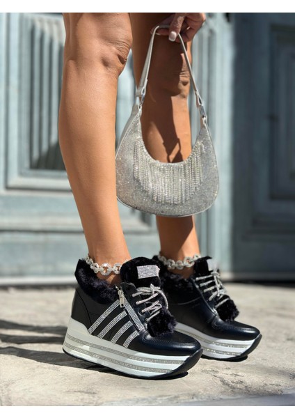 Diago Topuklu Spor Ayakkabı Siyah