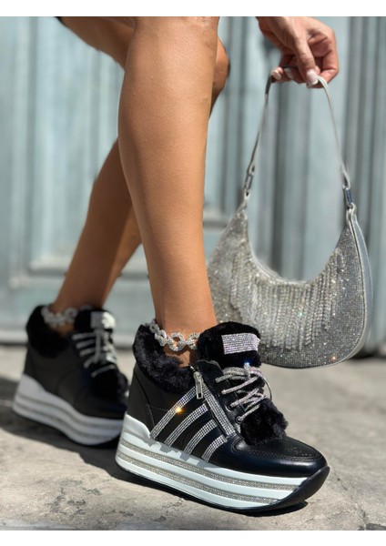 Diago Topuklu Spor Ayakkabı Siyah modelleri