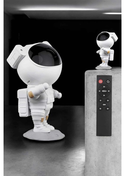Çocuklara Özel Projeksiyon Astronot Lamba Speaker Sevimli modelleri