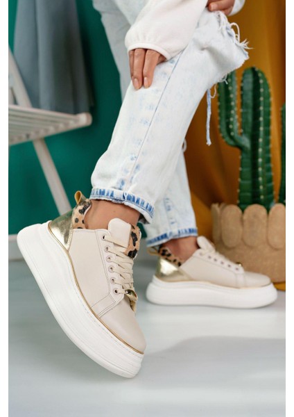 Teamo Spor Ayakkabı Bej