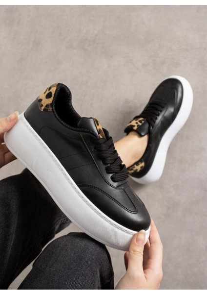 Teamo Spor Ayakkabı Siyah Beyaz