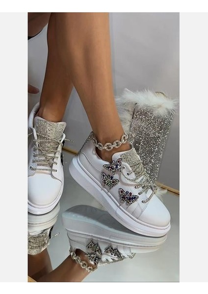 Çaça Özel Tasarım Spor Ayakkabı Beyaz