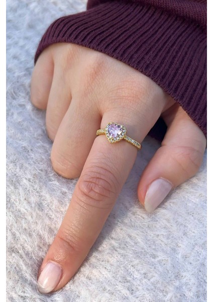 Kadın Paslanmaz Çelik Kalp Model Gold Zirkon Taşlı Kolye ve Yüzük (Kutulu) indirimleri