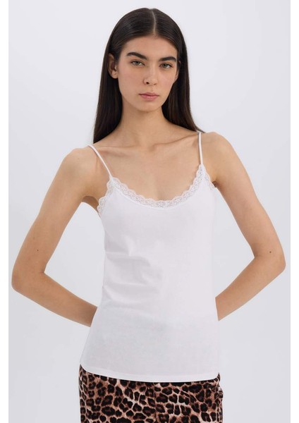 Yeni Sezon Regular Fit Pamuklu Atlet-Fall In Love