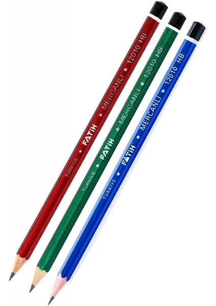 Kurşun Kalem Mercanlı Köşeli 1 Adet Fatih Kurşun Kalem Hb Siyah Kurşun Kalem fırsatları