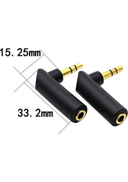 Doksan Derece 3.5mm Stereo Çevirici Jak Ltipi Stereo Jak fırsatları