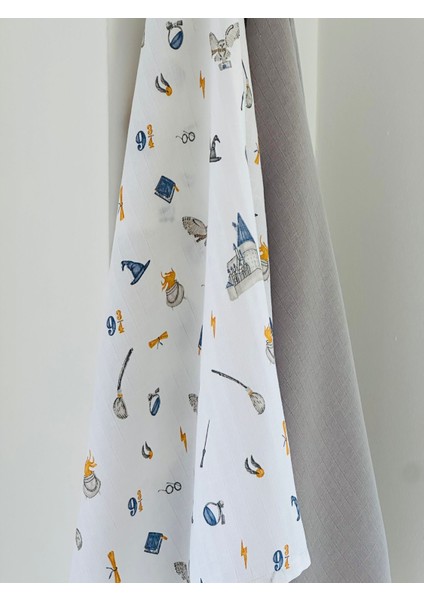 Ftbabycollection %100 Pamuk 2’li Müslin Bebek Battaniye Seti Oeko-Tex Sertifikalı Müslin örtü 80 x 90 cm