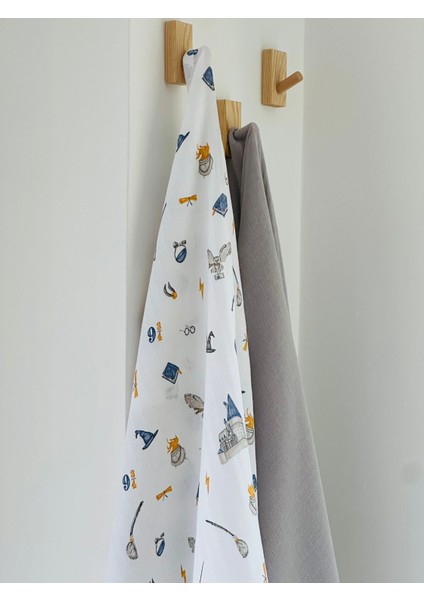 Ftbabycollection %100 Pamuk 2’li Müslin Bebek Battaniye Seti Oeko-Tex Sertifikalı Müslin örtü 80 x 90 cm