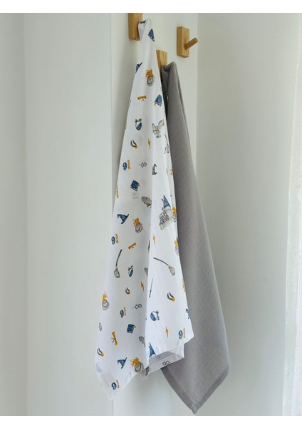Ftbabycollection %100 Pamuk 2’li Müslin Bebek Battaniye Seti Oeko-Tex Sertifikalı Müslin örtü 80 x 90 cm