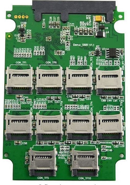 Micro Sd Sata Çevirici Mikro Sd Sata Çevirici 10 Port Micro Sd Sata Kart