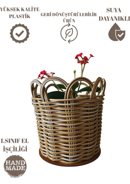 Raddancore Premium 30CM Papatya Renk Saksı Kılıfı