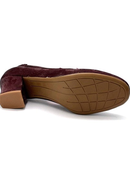Parkmoda Kadın Topuklu Ayakkabı Bordo modelleri