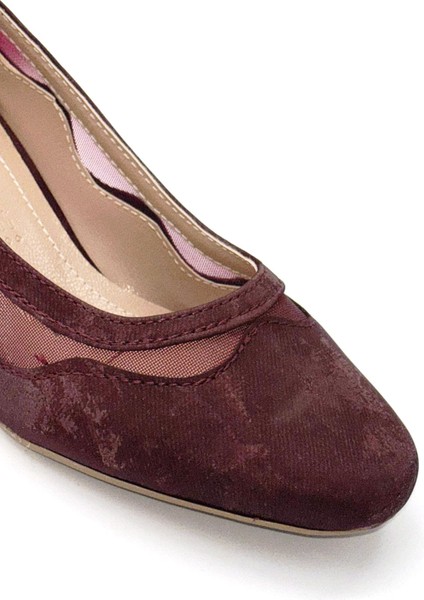 Parkmoda Kadın Topuklu Ayakkabı Bordo fırsatları