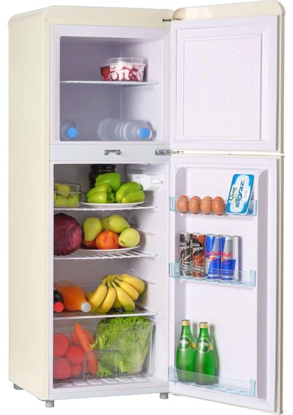 Eva RM138 Retro Siyah 138LT 12-24V Sabit Kompresörlü Karavan Buzdolabı modelleri