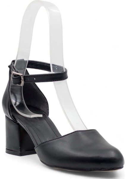 Karnıyarık Kalın Topuklu Abiye Siyah modelleri