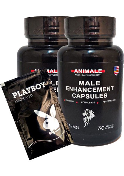 Animale Erkeklere 2ADET 30LU Özel Bölge Şekillendirme Destekleyici BRK:015 + Hediy.e Playboy Kayan Jel