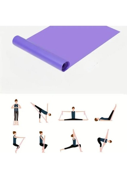 Pilates Bandı Plates Yoga Egzersiz Direnç Lastiği Ev Spor Lateks Bant 119 x 14.7 cm