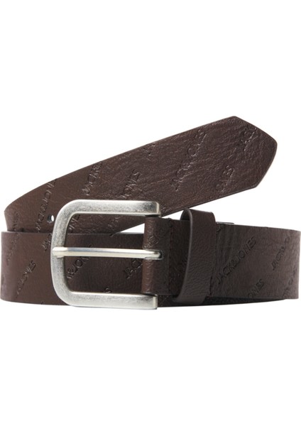 Jacharry Embossed Belt Noos Erkek Brown Stone Kemer - JJ12236466