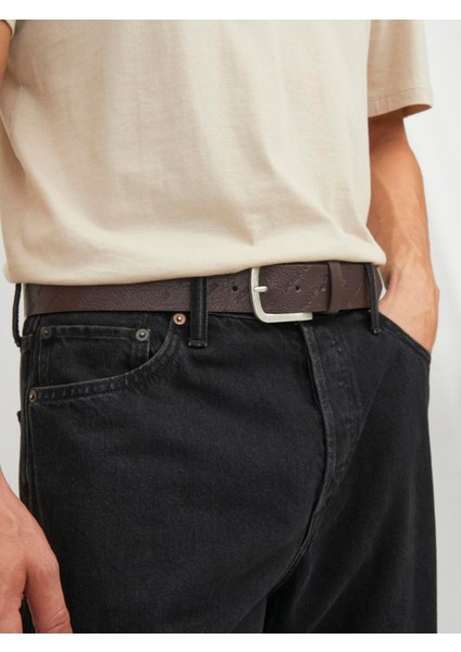 Jacharry Embossed Belt Noos Erkek Brown Stone Kemer - JJ12236466 fiyatları