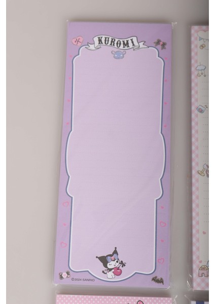 Dekomus Ile Lisanslı Yeni Sezon Kuromı ve Hello Kıtty 9X22 cm Block Note 2'lisi