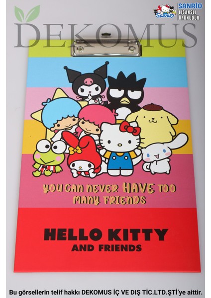 Dekomus Ile Lisanslı Yeni Sezon Hello Kıtty And Frıends Sekreterlik