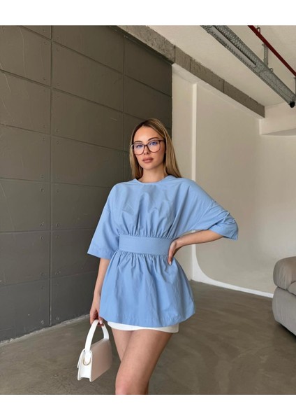 Sırt Dekolteli Poplin Gömlek modelleri