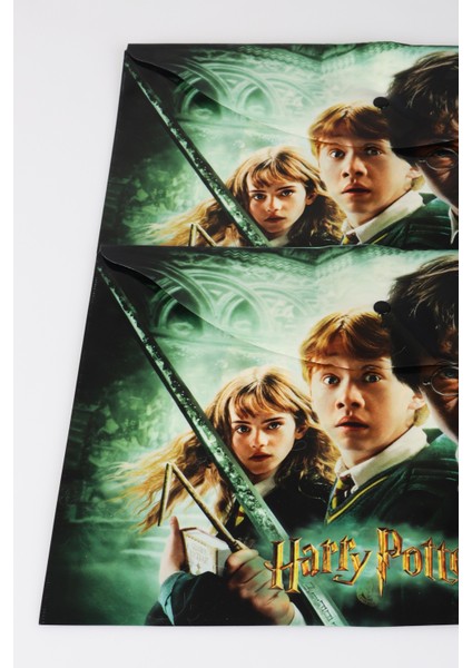 Dekomus Ile Lisanslı Harry Potter 2 Adet Çıtçıt Dosya ve 2 Adet Spırallı A6 Çizgili Not Defteri / Bloknot Okul Seti