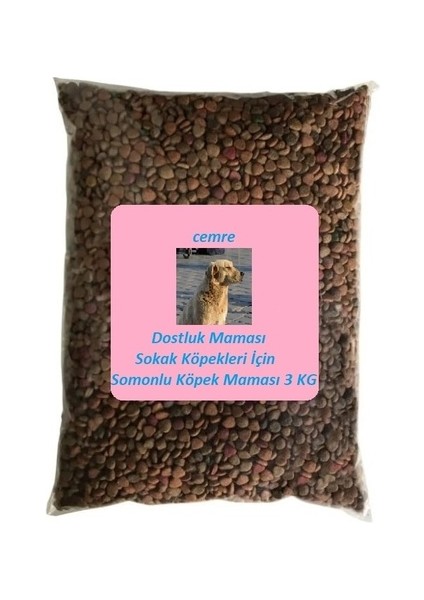 Dostluk Maması Sokak Köpekleri Için Somonlu Köpek Maması 3 kg