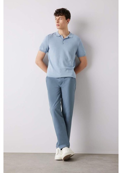 Yeni Sezon Regular Fit Normal Kesim Yazlık Düz Paça Chino Kanvas Pantolon