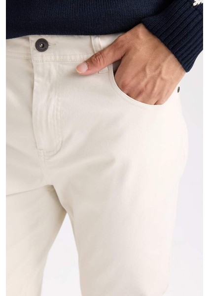 Yeni Sezon Yazlık Gabardin Chino Kanvas Pantolon Slim Fit Dar Kesim Dar Paça Cepli