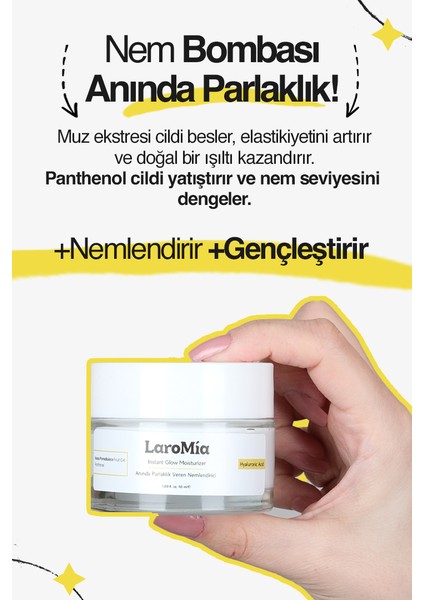 Anında Parlaklık Veren Nemlendirici Ve Aydınlatıcı Yüz Kremi Tüm Cilt Tipleri 50 ml fiyatları