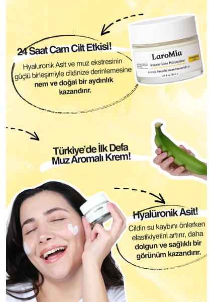 Anında Parlaklık Veren Nemlendirici Ve Aydınlatıcı Yüz Kremi Tüm Cilt Tipleri 50 ml modelleri