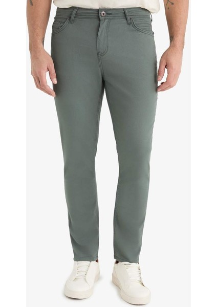 Yeni Sezon Yazlık Gabardin Chino Kanvas Pantolon Slim Fit Dar Kesim Dar Paça Cepli