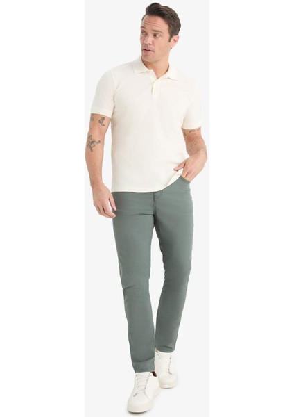 Yeni Sezon Yazlık Gabardin Chino Kanvas Pantolon Slim Fit Dar Kesim Dar Paça Cepli fiyatları